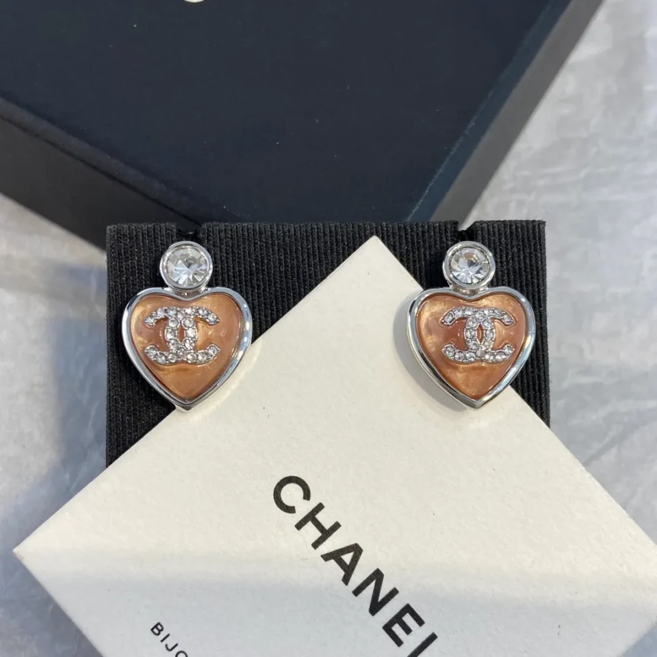 Chanel Heart Earrings