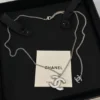 Chanel white CC pendant  necklace