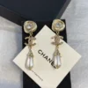 Chanel Earrings ,Golden rose knot