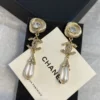 Chanel Earrings ,Golden rose knot