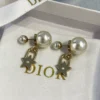 Christian Dior Earring ,star ,pearl