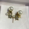 Christian Dior Earring ,star ,pearl