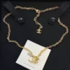 Chanel CC tiger LOGO pedant necklace