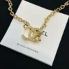 Chanel CC tiger LOGO pedant necklace