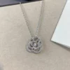 Chanel camellia pedant necklace
