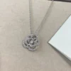 Chanel camellia pedant necklace