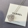 Chanel camellia pedant necklace