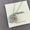 Chanel camellia pedant necklace