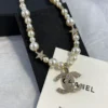 Chanel Pearl-crystal choker with cc logo and stars