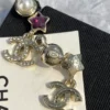 CHANEL earrings with stars and pearls