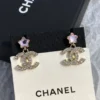 CHANEL earrings with stars on  the top