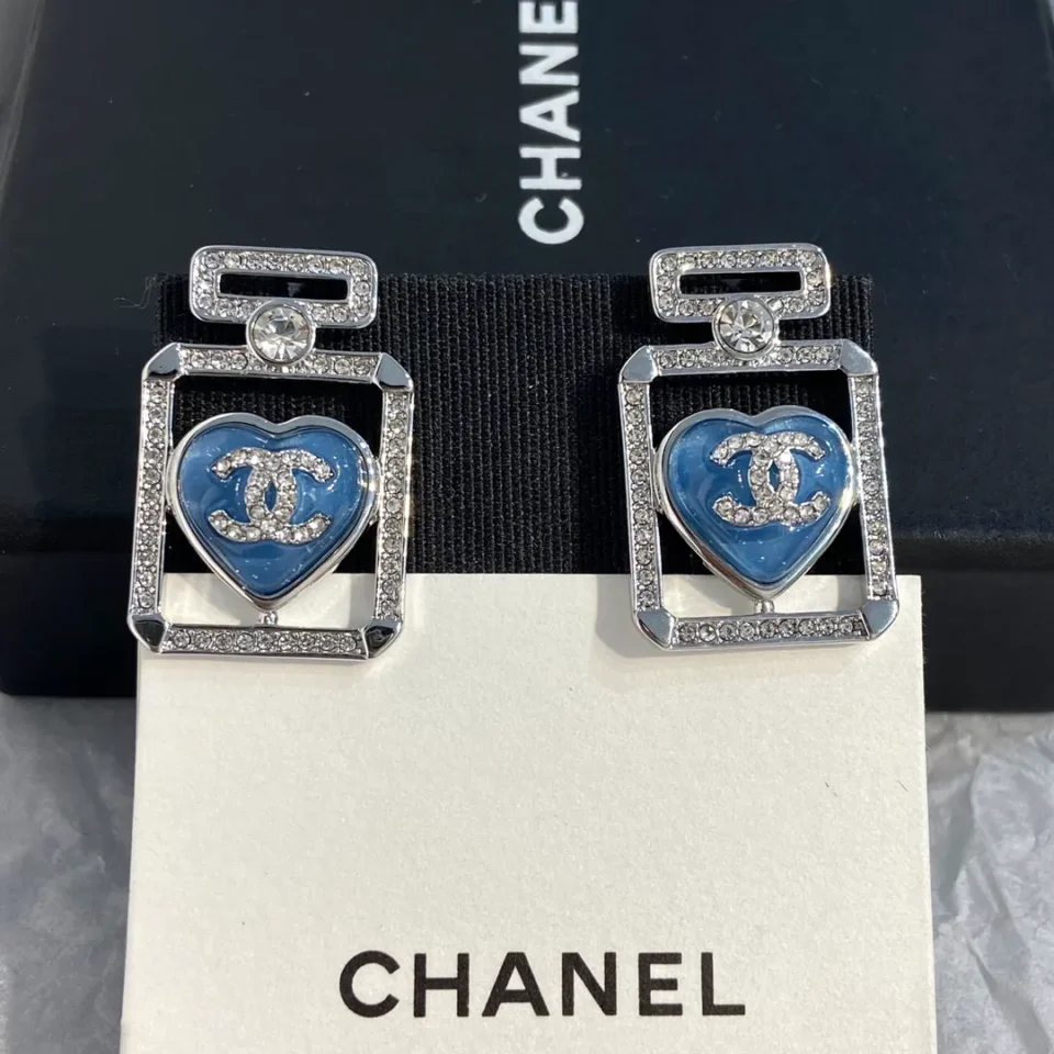 CHANEL perfume bottle earrings