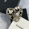 Chanel heart brooch