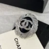 Chanel leather brooch