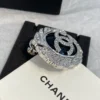 Chanel leather brooch