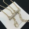 Chanel necklace with logo