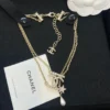 Chanel necklace with logo