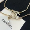 Chanel necklace with logo
