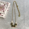 DIOR D-Dice Necklace ,Black or Pink