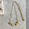 DIOR D-Dice Necklace ,Black or Pink