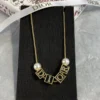 DIOR D-Dice Necklace ,Black or Pink