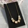 DIOR D-Dice Necklace ,Black or Pink