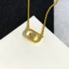 DIOR CD Necklace ,pink diamond ,white diamond