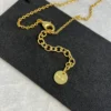 DIOR CD Necklace ,pink diamond ,white diamond