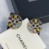 Chanel multicolor prismatic studs