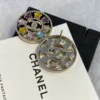 Chanel multicolor prismatic studs
