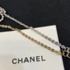 CHANEL hear shape pedant necklace ,golden/silver