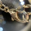 CHANEL hear shape pearl pedant necklace ,golden/silver