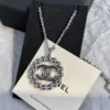 CHANEL diamond necklace ,golden/silver