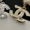 CHANEL diamond earrings ,golden/silver