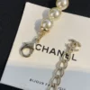 CHANEL pearl black enamel Choker: