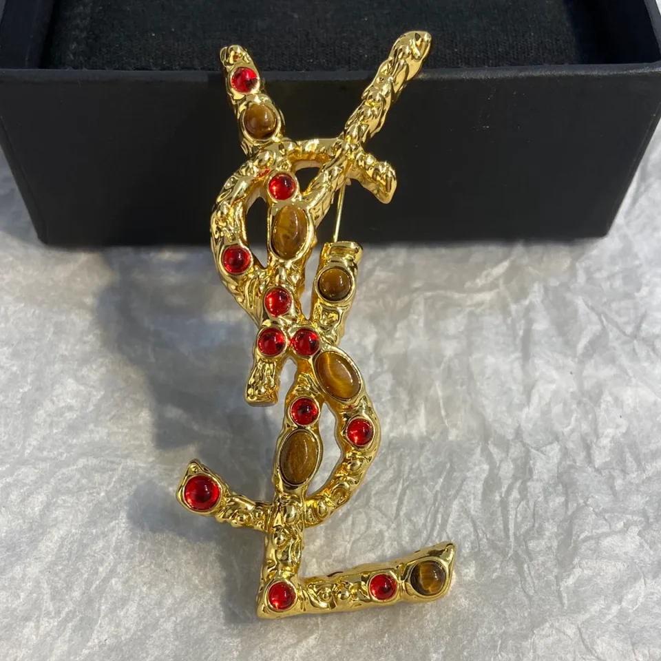 YSL Art Deco Brooch