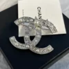 CHANEL crystal Star Brooch