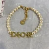 Dio(r)evolution pearl bracelet with logo