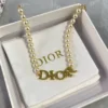 Dio(r)evolution pearl bracelet with logo