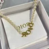 Dio(r)evolution pearl bracelet with logo