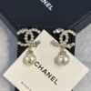 CHANEL pearl earrings