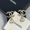 CHANEL pearl earrings