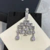CHANEL Cascading drop pedant earrings