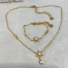 ​​Dior sunflower necklace ,sunflower bracelet