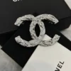 Chanel textured brooch