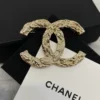 Chanel textured brooch
