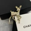 Chanel golden deer shape brooch