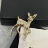 Chanel golden deer shape brooch