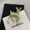 Chanel golden deer shape brooch