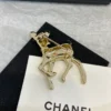 Chanel golden deer shape brooch